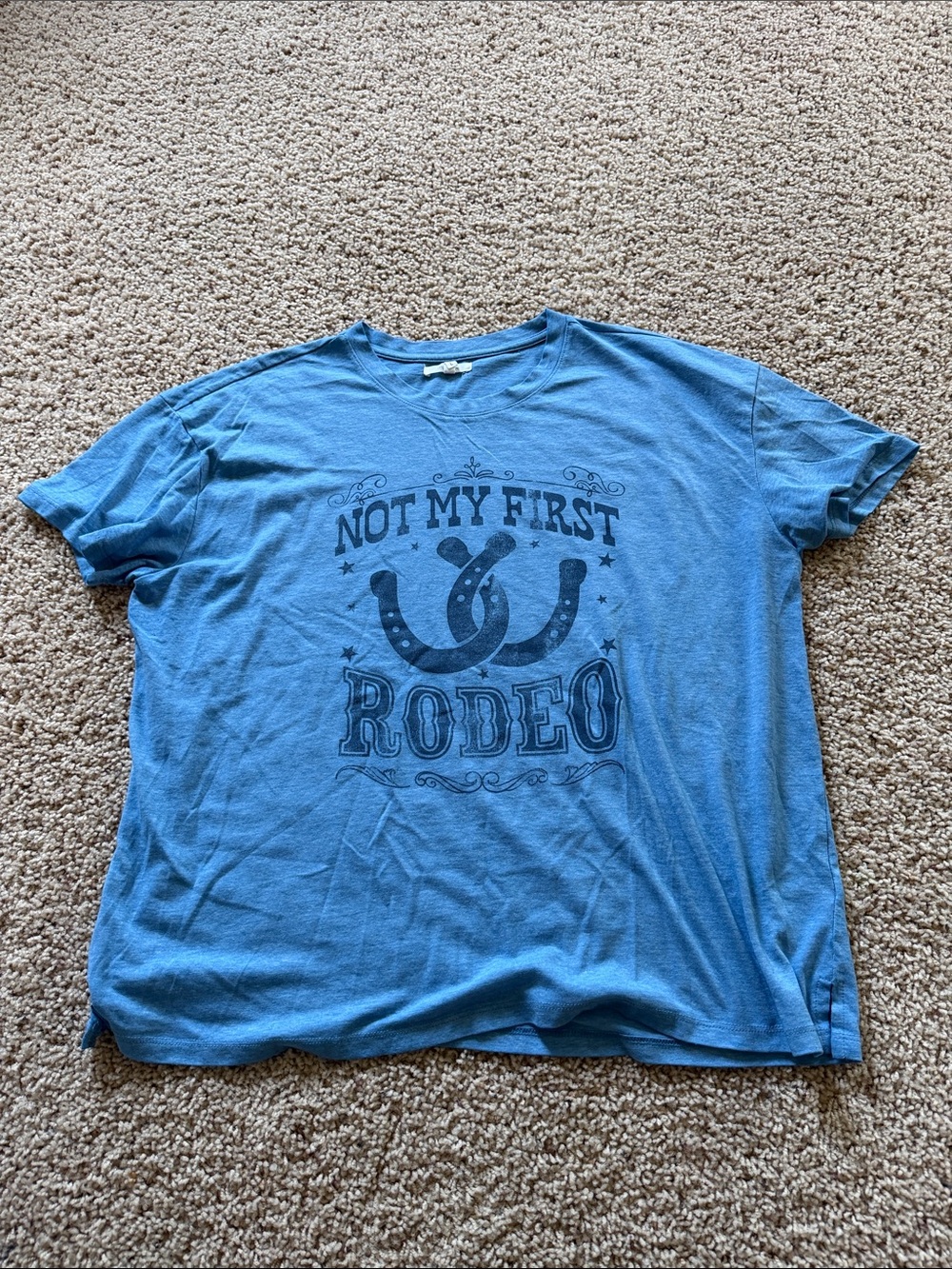 Maurices Blue 'Not My First Rodeo' Graphic Tee